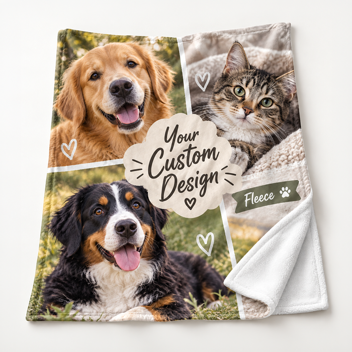 Custom Fleece Photo Blanket