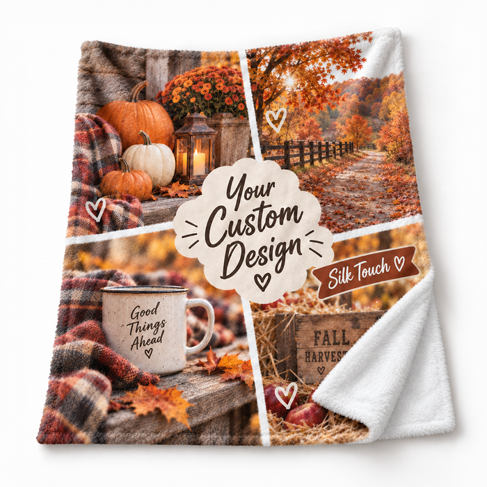 Custom Silk Touch Photo Blanket